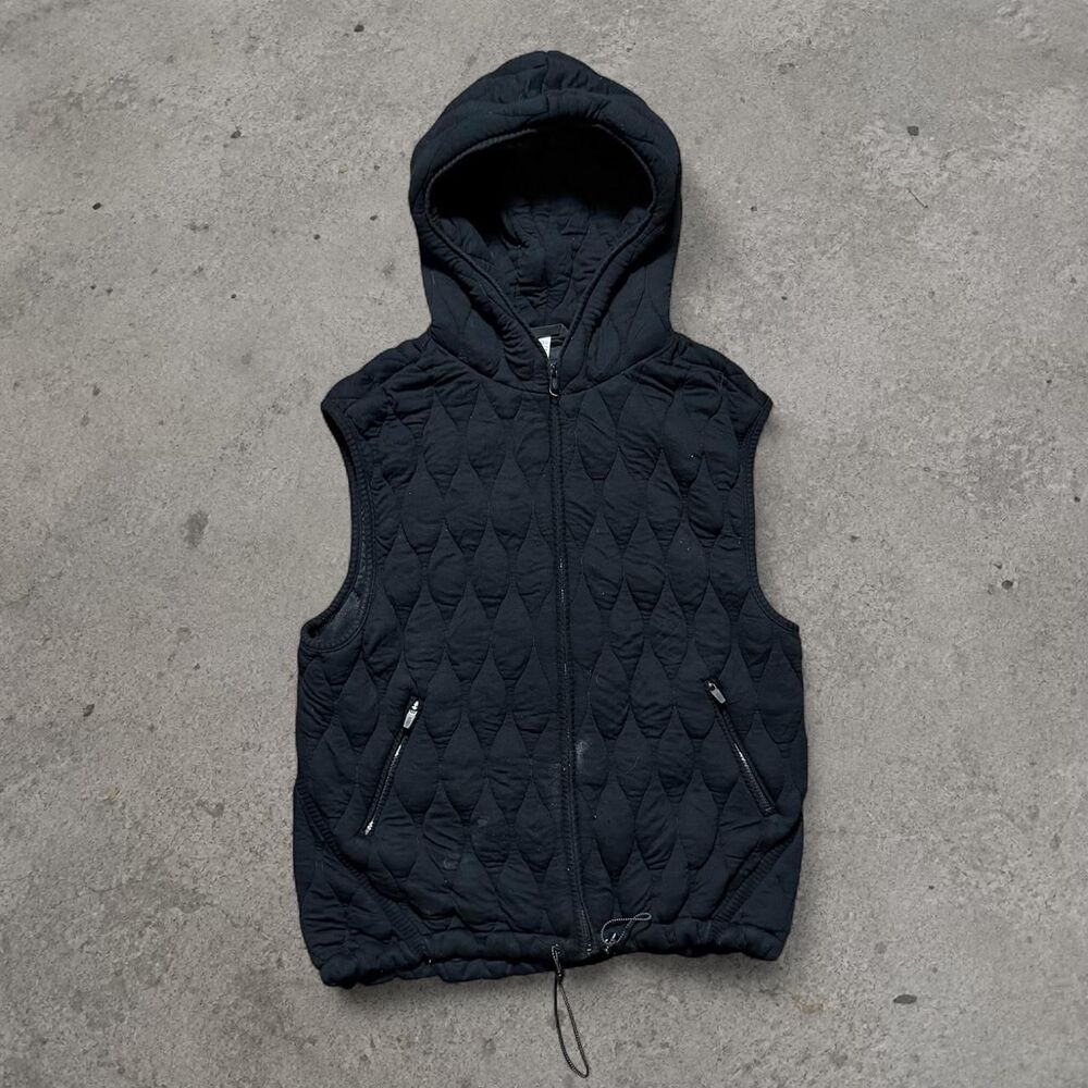 Free People Movement Dream Big Quilted Vest Black Full Zip Womens Size Small